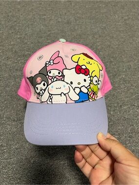 George Sanrio Kids Pink & Lavender Hello Kitty Friends Baseball Cap